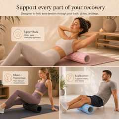 Arvora™ Textured Foam Roller — Deep Tissue Massage for Back, Legs & Recovery