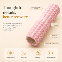 Arvora™ Textured Foam Roller — Deep Tissue Massage for Back, Legs & Recovery