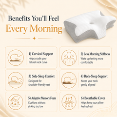 Arvora™ Cervical Memory Foam Pillow